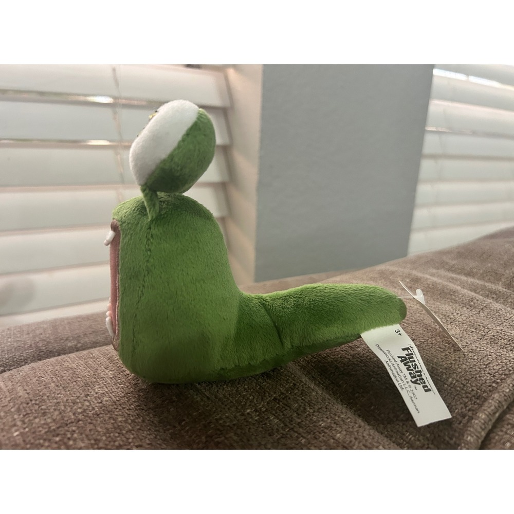 DreamWorks Flushed Away Slug Plush Green Screaming Slug Toy NWT 2007 Aardman - Picture 2 of 6